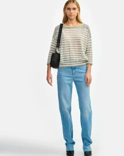 Pull en Lin mélangé Neep stripe b