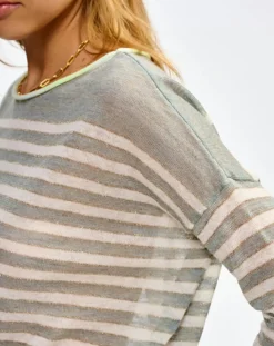 Pull en Lin mélangé Neep stripe b
