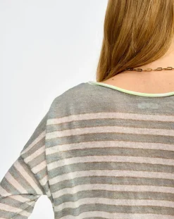 Pull en Lin mélangé Neep stripe b