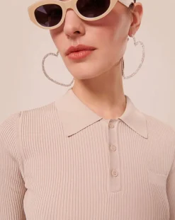 Pull en maille naturel