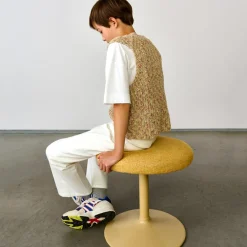 Pull en Maille épaisse de Coton mélangé Auales sans manches beige