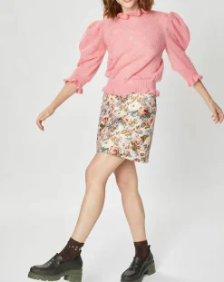 Pull en Mohair & Alpaga mélangés Chamallow rose