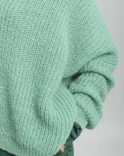 Pull en Mohair mélangé Anouk vert