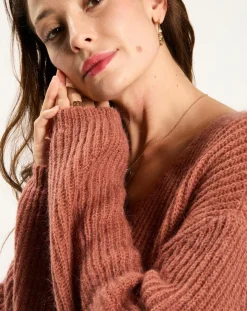 Pull en Mohair mélangé Milane cuivre