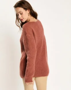 Pull en Mohair mélangé Milane cuivre