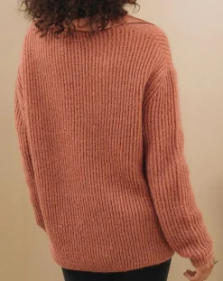 Pull en Mohair mélangé Milane cuivre