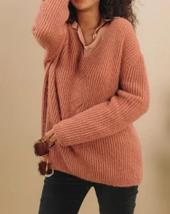 Pull en Mohair mélangé Milane cuivre