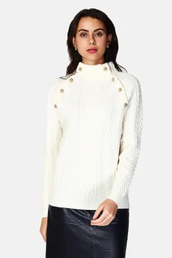 Pull Encolure montante naturel