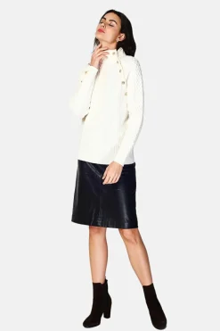 Pull Encolure montante naturel