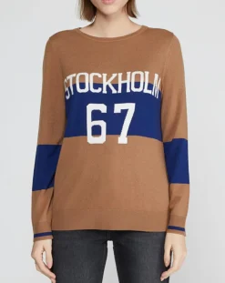 Pull fin en Laine & Cachemire mélangés Stokholm Klook camel