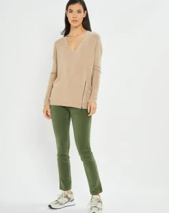 Pull fin Pearl beige