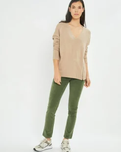 Pull fin Pearl beige