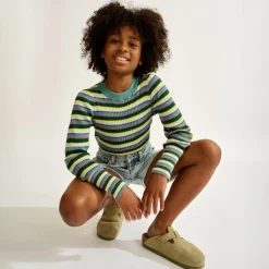 Pull Gemca rayé multicolore