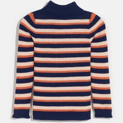 Pull Gouly rayé marine/orange