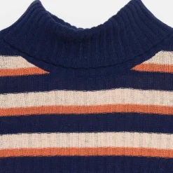 Pull Gouly rayé marine/orange