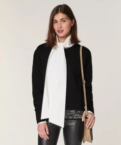 Pull Gwendoline en Laine noir