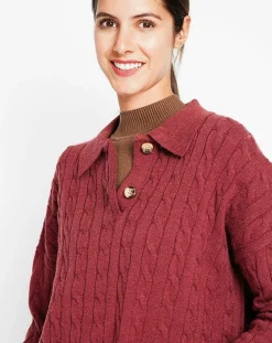 Pull Ines bordeaux
