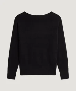 Pull Iseult en laine jacquard noir