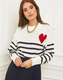 Pull Jeanne marine