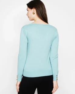 Pull Juliette turquoise