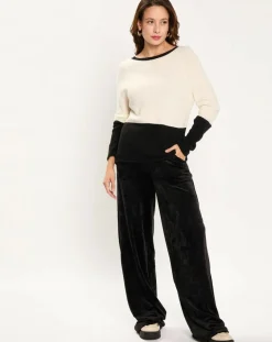 Pull Léa écru/noir