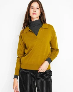 Pull Laurence vert olive