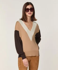 Pull Linda 100% Laine marron café