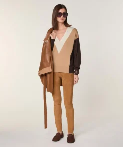 Pull Linda 100% Laine marron café