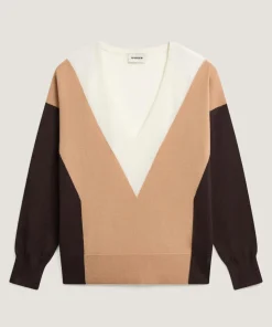 Pull Linda 100% Laine marron café
