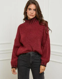 Pull Lou bordeaux