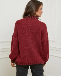 Pull Lou bordeaux