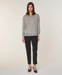 Pull Marie Lou 100% Laine gris foncé