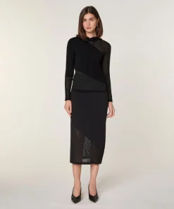 Pull Mohira en Laine mélangé noir