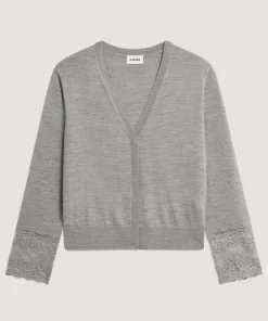 Pull Odile 100% Laine gris foncé