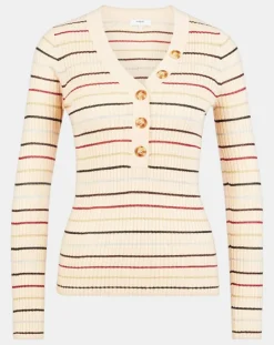 Pull Paos beige/multicolore