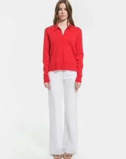 Pull Polo rouge