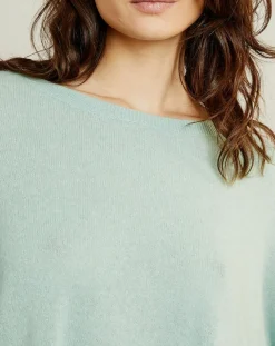 Pull poncho 100% Cachemire Elisabeth Col rond amande