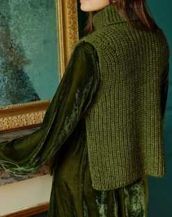 Pull poncho en Alpaga mélangé Billie mousse