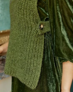 Pull poncho en Alpaga mélangé Billie mousse