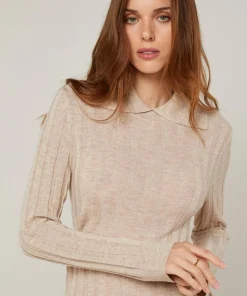 Pull Raymonde en Laine mélangée beige