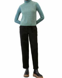 Pull sans manches en Laine & Alpaga mélangés vert