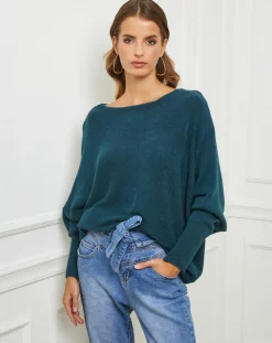 Pull Sarah vert bouteille