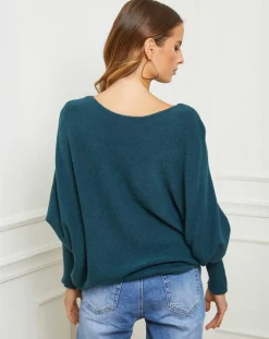 Pull Sarah vert bouteille