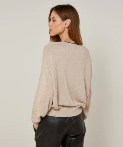 Pull Sibylle en Laine mélangée beige