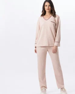 Pyjama Alpaga beige rose