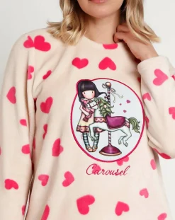 Pyjama corail Carousel B rose