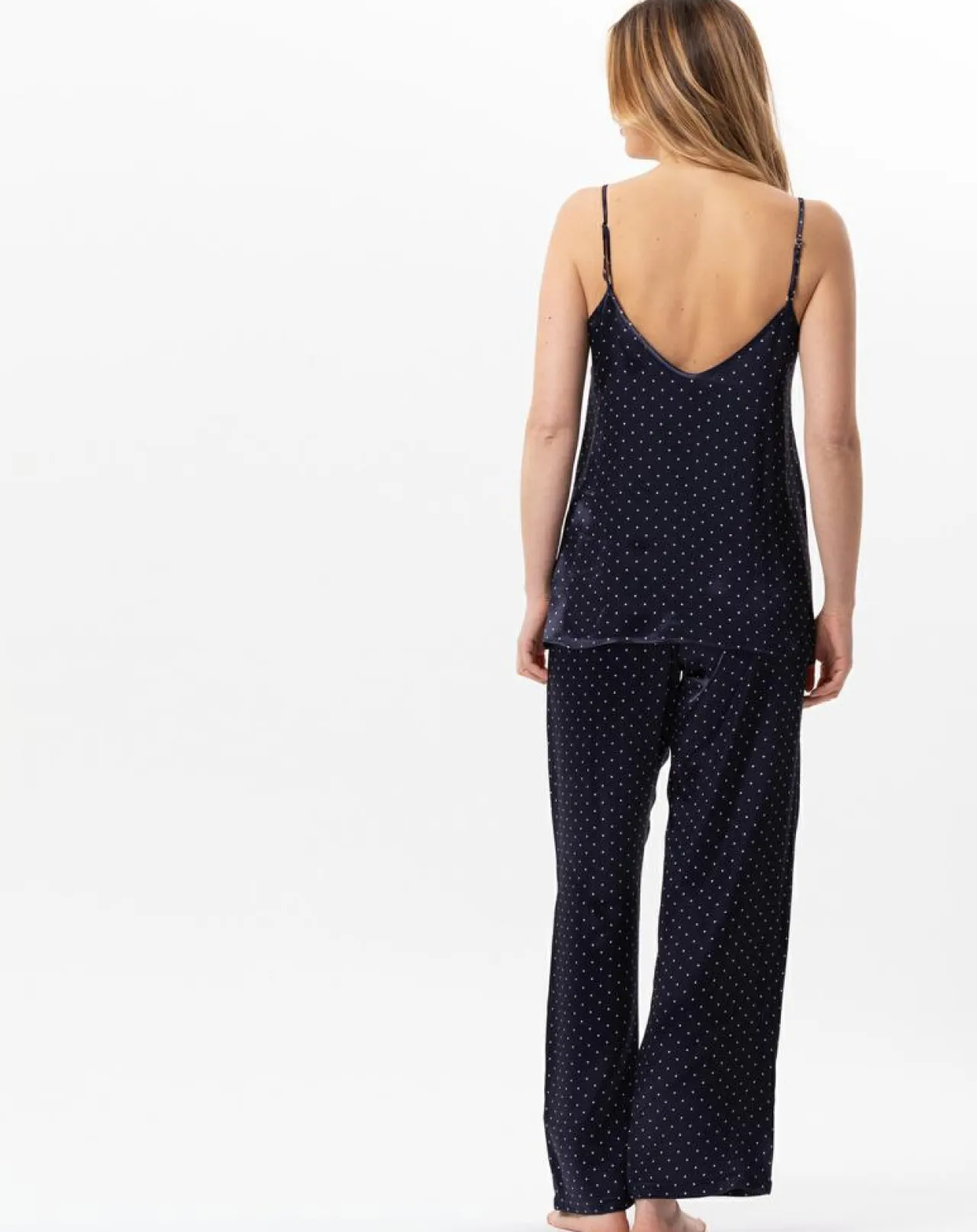 Pyjama en satin Moon marine