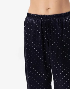 Pyjama en satin Moon marine