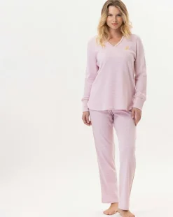 Pyjama Garance rose/blanc