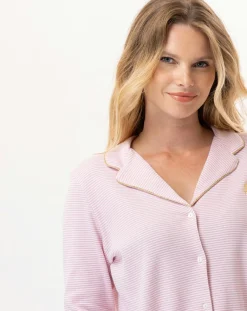 Pyjama Garance rose/blanc